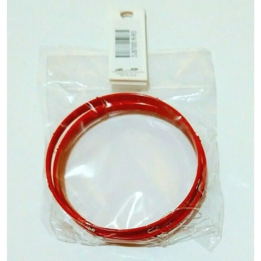 Mia Girl Red Metal & Silver Star Bangle Bracelet Set for‎ Girls 12+